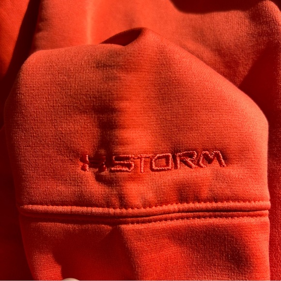 Under Armour | Fishing Hoodie | Size Mens L | Orange - Picture 6 of 8